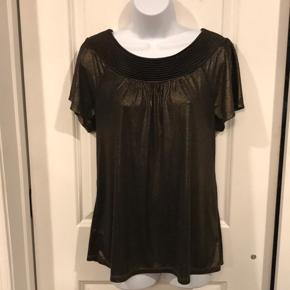 Style & Co Short Sleeve Blouse Size S